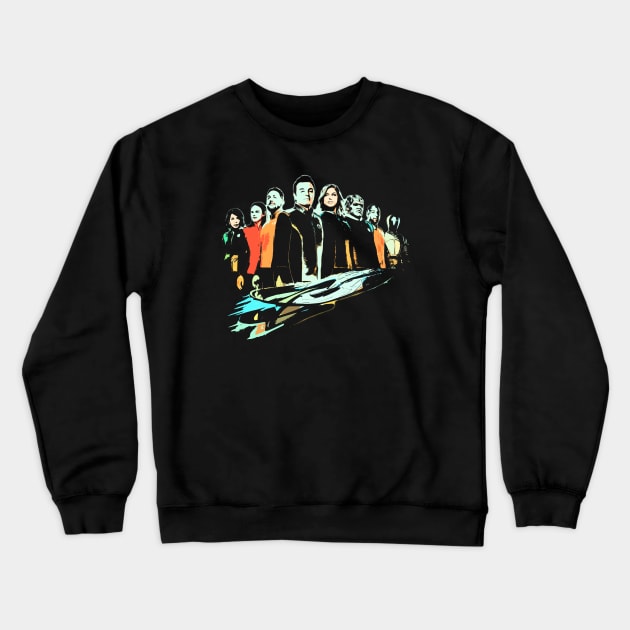 The Orville Crew Fan Art Crewneck Sweatshirt by TalkingTheOrville